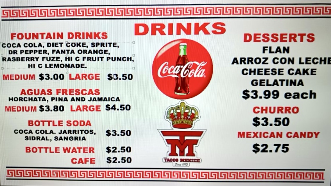 Tacos Mexico Menu - Image 3