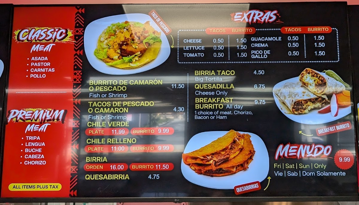 Tacos Mexico Menu - Image 6